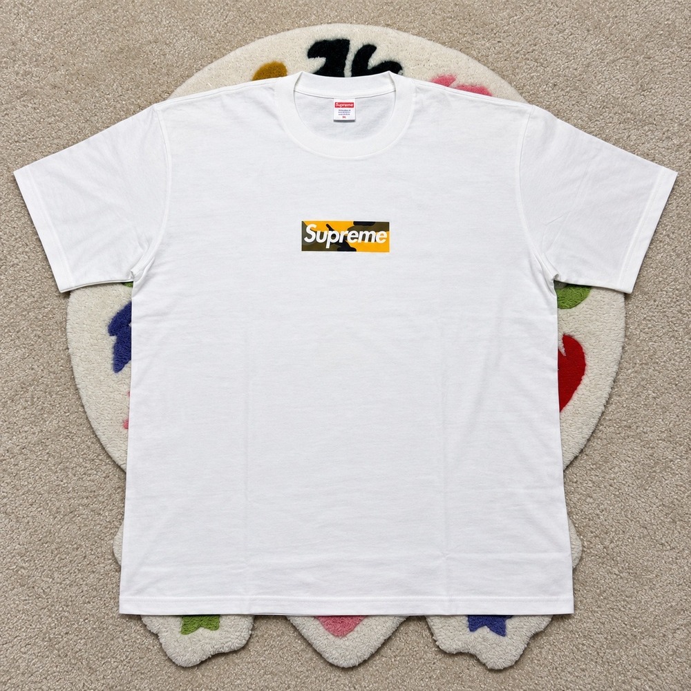 Supreme Brooklyn Box Logo Tee White Camo BOGO T-Shirt XL Streetwear Rare